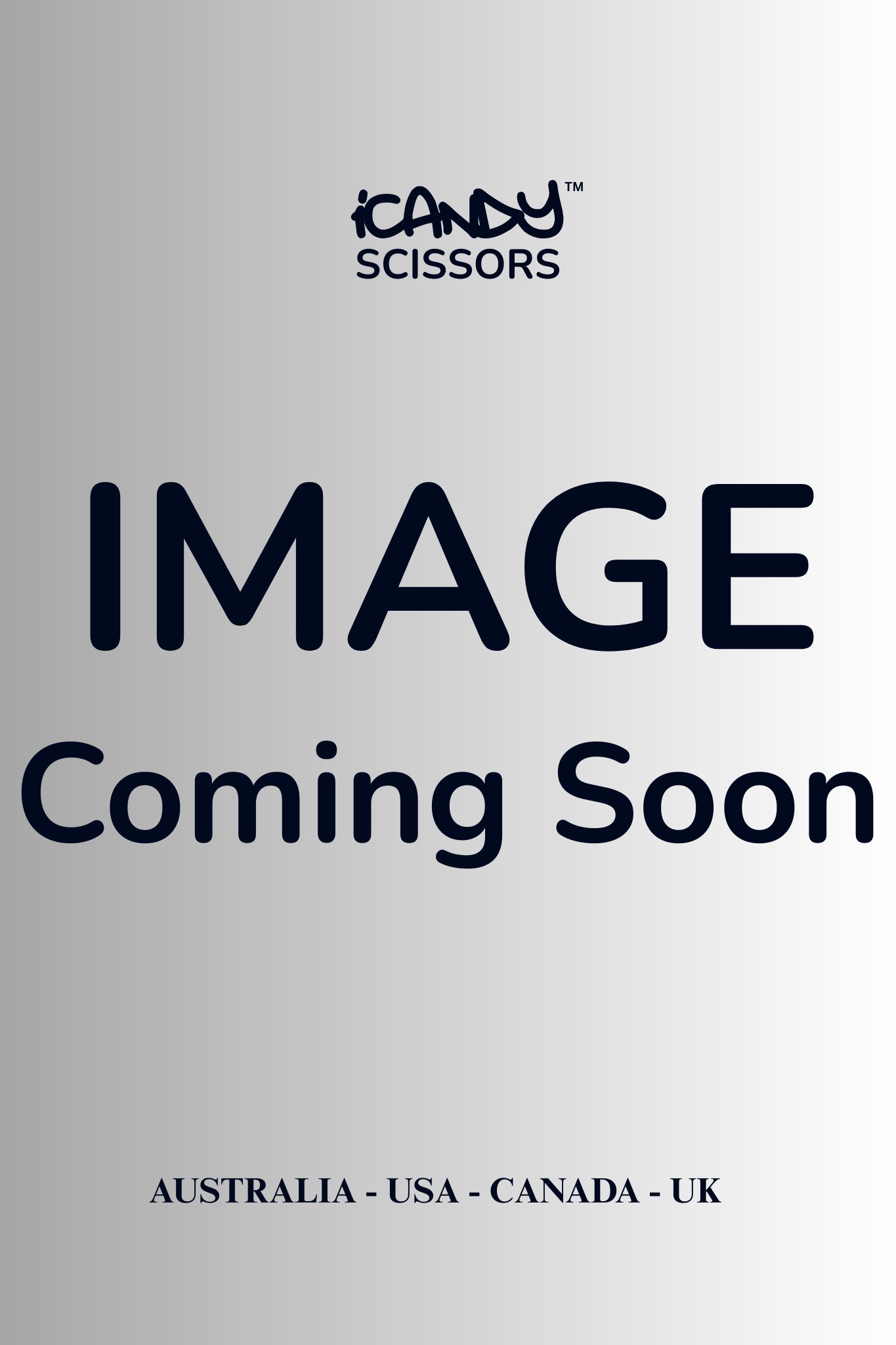iCandy Scissors New Image Coming Soon Black On White Poster
