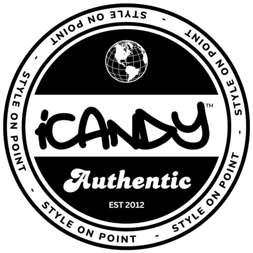 Official iCandy Scissors Australia authenticity badge confirming genuine iCandy professional hairdressing and barber scissors. Original Australian scissor brand innovating premium salon scissors since 2012 with distinctive design, trusted craftsmanship and professional quality.