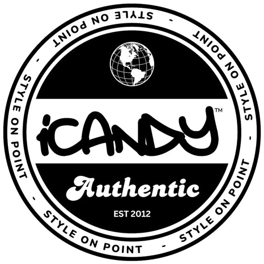 Official iCandy Scissors Australia authenticity badge confirming genuine iCandy professional hairdressing and barber scissors. Original Australian scissor brand innovating premium salon scissors since 2012 with distinctive design, trusted craftsmanship and professional quality.