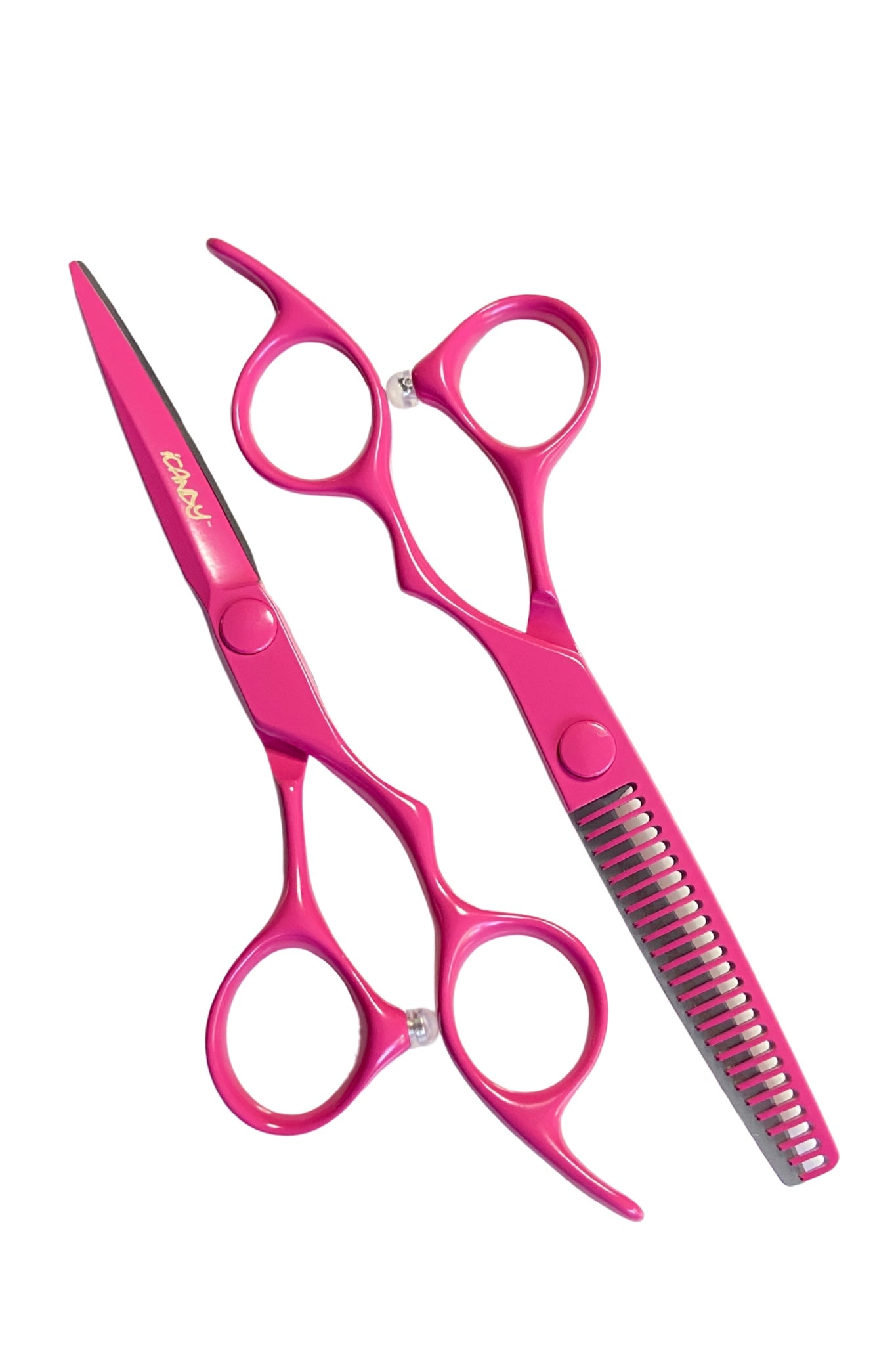 iCandy ELECTRO Sunset Pink VG10 Hairdressing Scissor & Thinner Bundle 5.5 inch