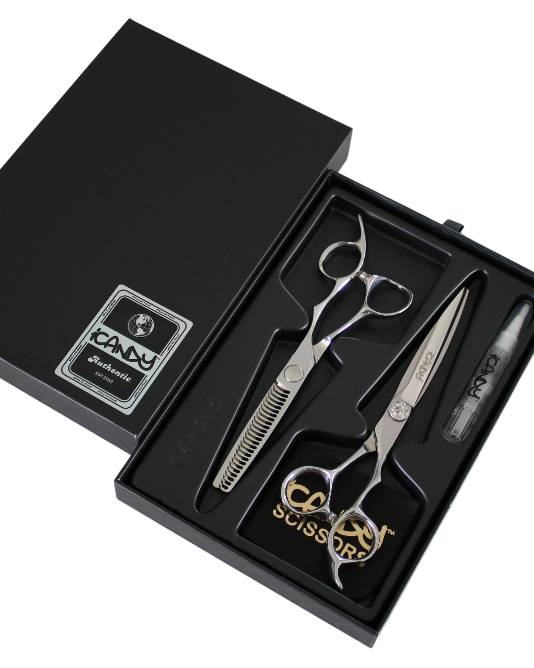 iCandy SWORD Silver VG10 Scissor 6.6 inch & SABRE Thinner Bundle