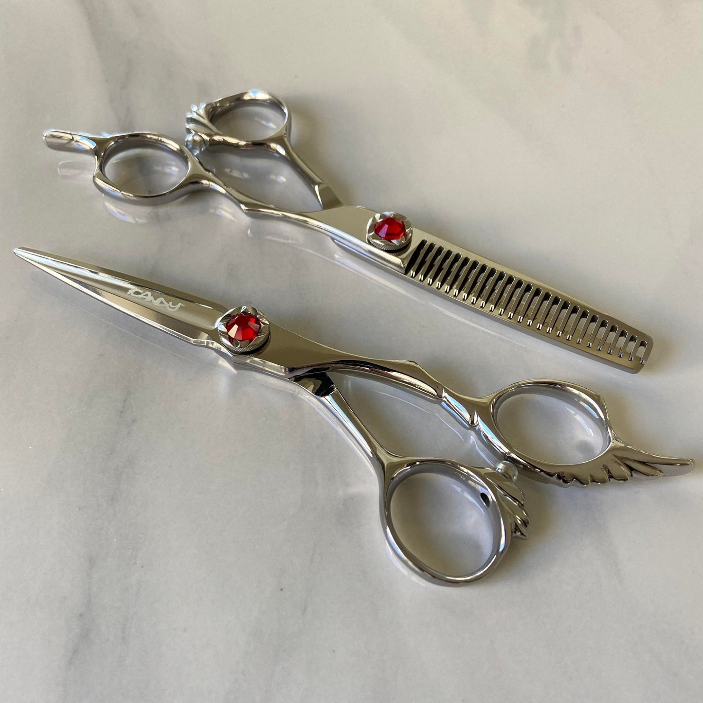iCandy ANGEL Ice Ruby VG10 Scissor & Thinner Bundle 5.5 inch – professional hairdressing scissors Australia