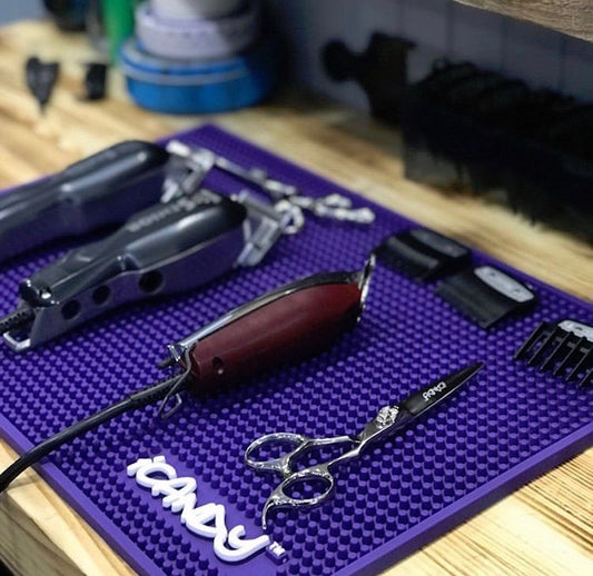 iCandy Ultra Violet Workstation Counter Top Mat Demo1