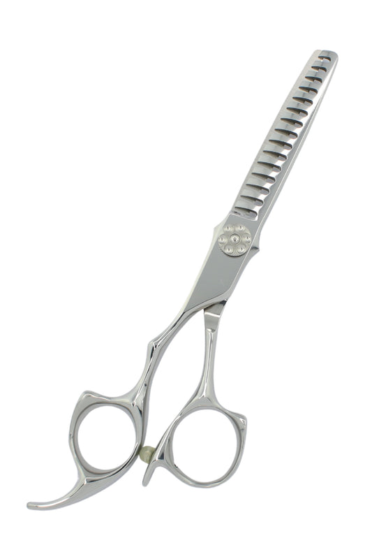 iCandy ALL STAR Silver Texturising Scissor LEFT HANDED 6.0"
