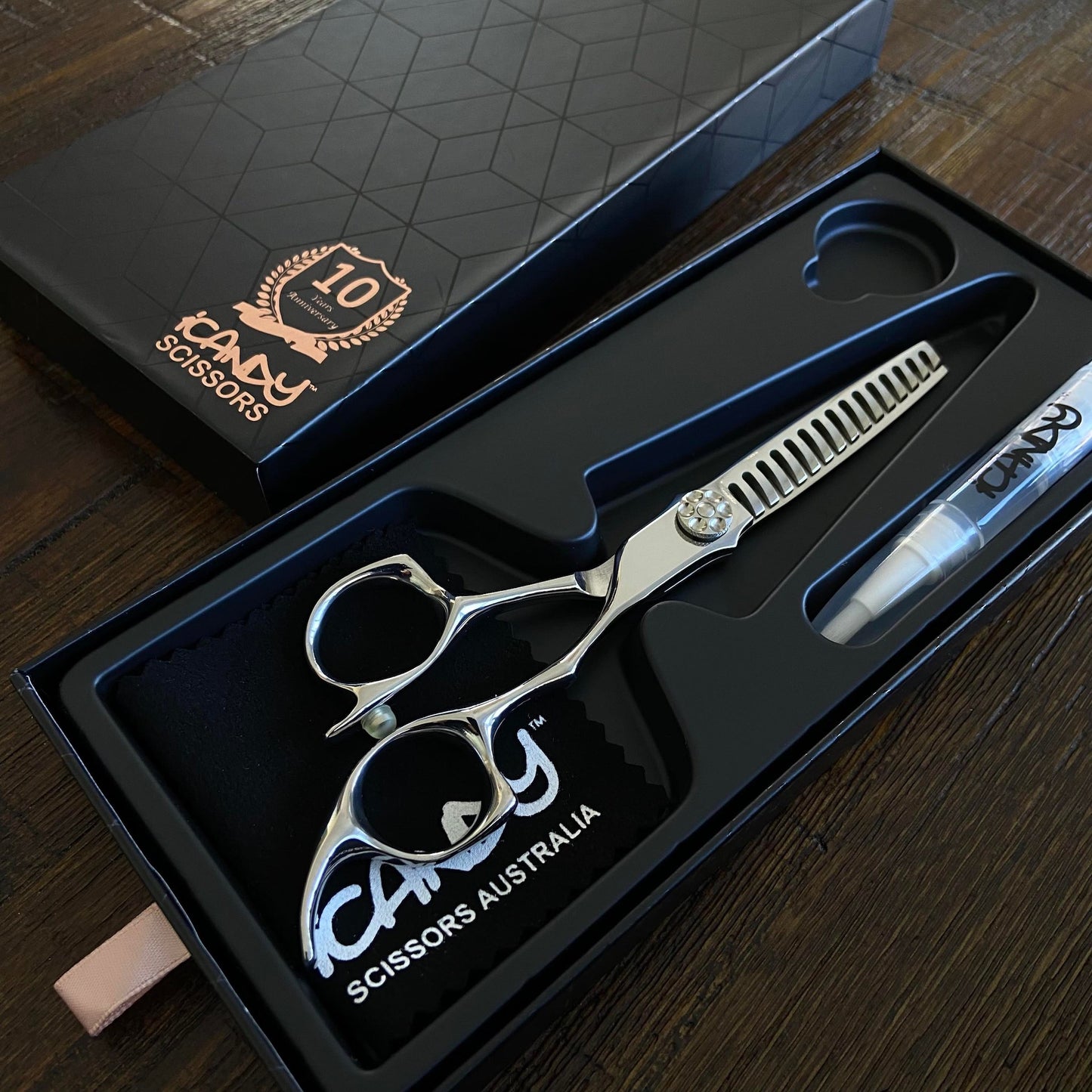 iCandy ALL STAR Silver Texturize Scissor 6.0" Open Box