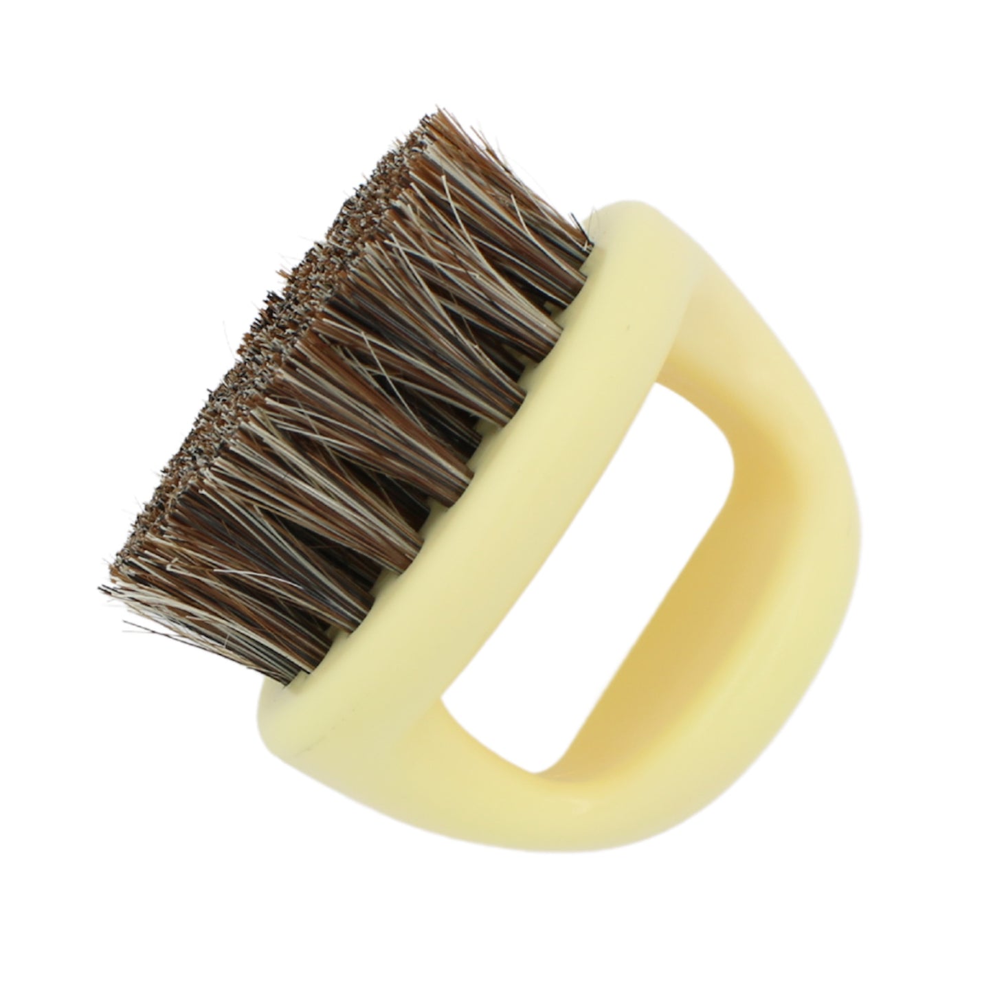 Candy Bone Coloured Dark Boar Bristle Knuckle Brush Pic1