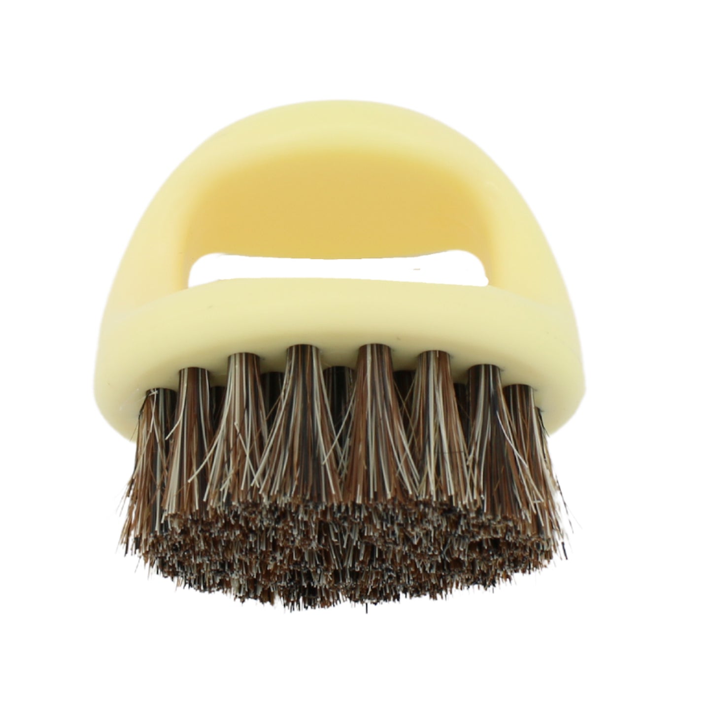 Candy Bone Coloured Dark Boar Bristle Knuckle Brush Pic2