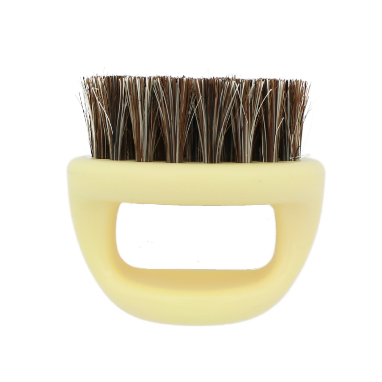 Candy Bone Coloured Dark Boar Bristle Knuckle Brush Pic3