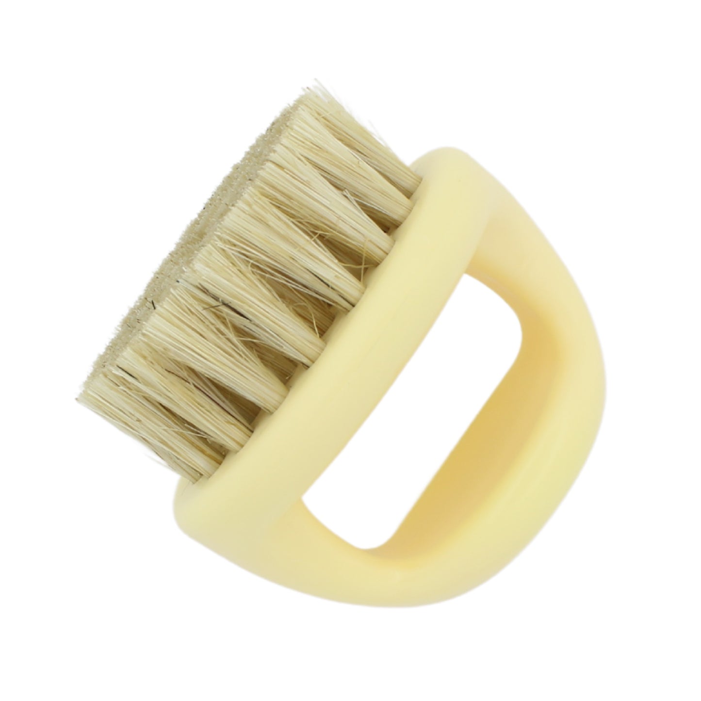 iCandy Bone Coloured Light Boar Bristle Knuckle Brush Pic1