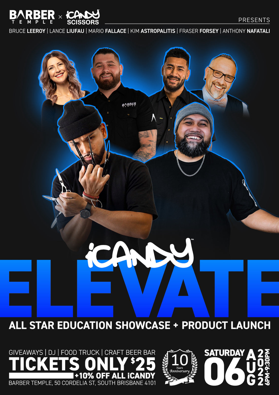 iCandy x Barber Temple ELEVATE Education Event 6th Aug 2022