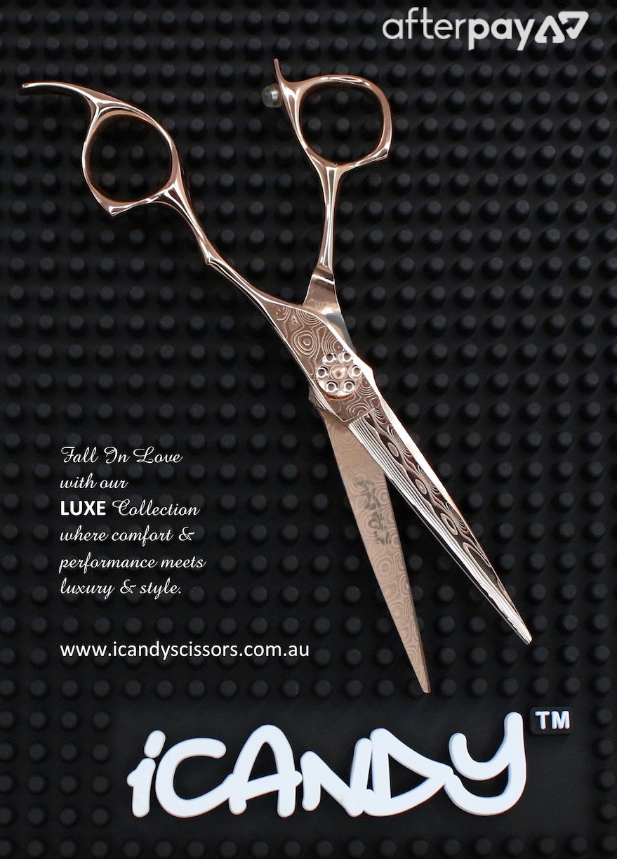 iCandy LUXE DAMA2 Damascus Rose Gold Scissors - Limited Edition