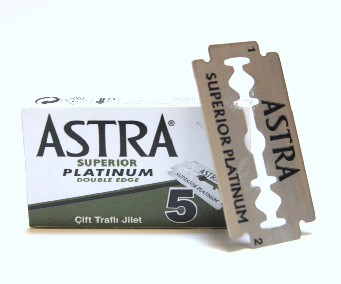 Includes Bonus 1 x Astra Superior Platinum Double Edge Razor Blades 5pk