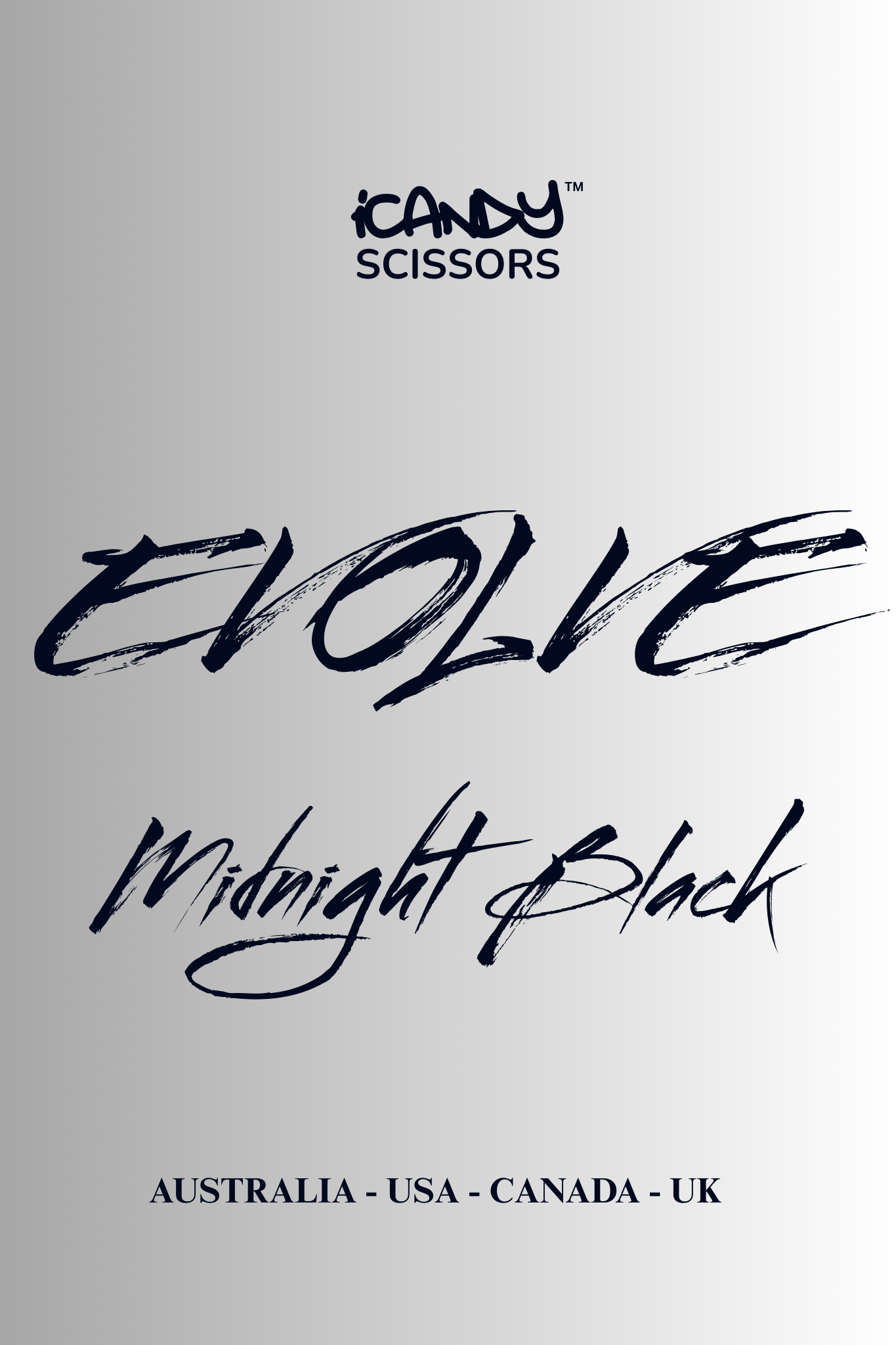 iCandy EVOLVE Midnight Black VG10 Scissor Poster