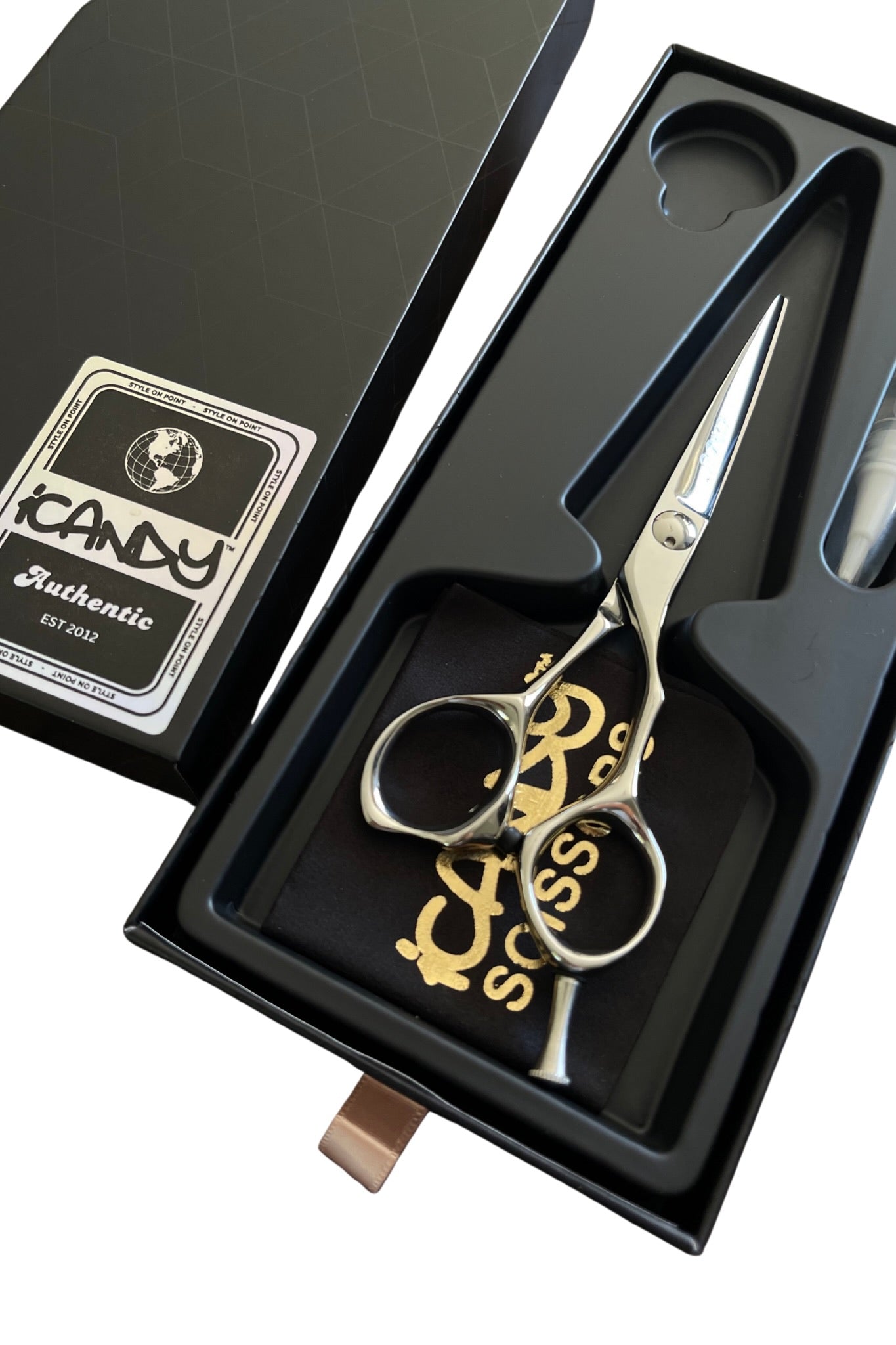 iCandy COUTURE VG10 scissors 5.5 inch – premium professional hairdressing scissors crafted from Japanese VG10 steel.