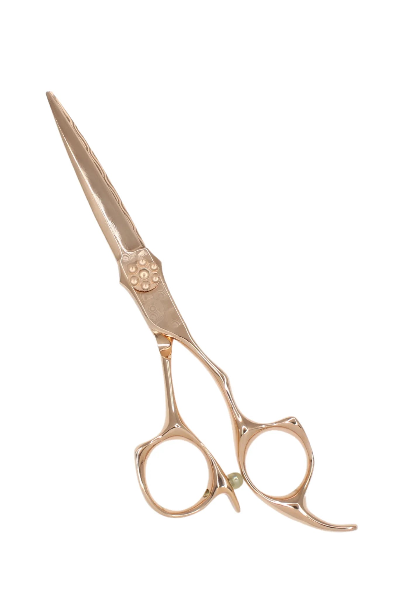 iCandy DAMASCUS ALL STAR Rose Gold 6.0 inch Limited Edition professional hairdressing scissors displayed in the official iCandy premium presentation case, celebrating one of the rarest scissors in the ALL STAR Legacy Collection.