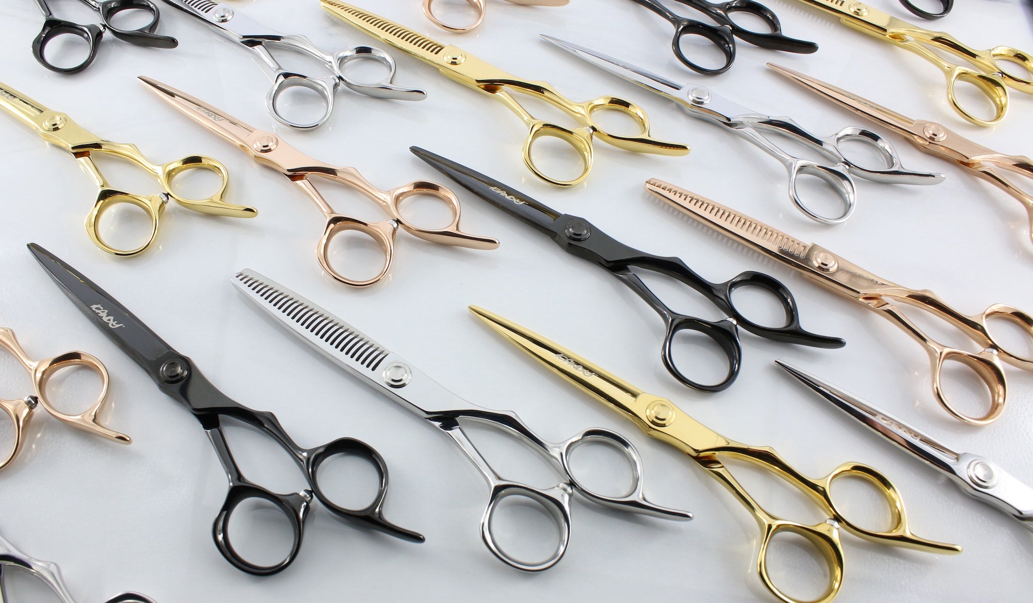 iCandy EVOLVE VG10 Rose Gold, Yellow Gold, Silver & Midnight Black Best Hairdressing Barber Scissors Shears Collection Australia, Queensland, Brisbane, Sydney, Melbourne, Perth, LA, Canada, USA, UK. 