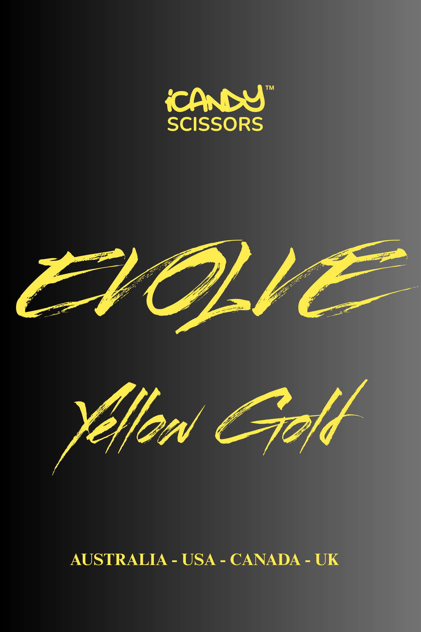 iCandy EVOLVE VG10 Yellow Gold Scissors Poster