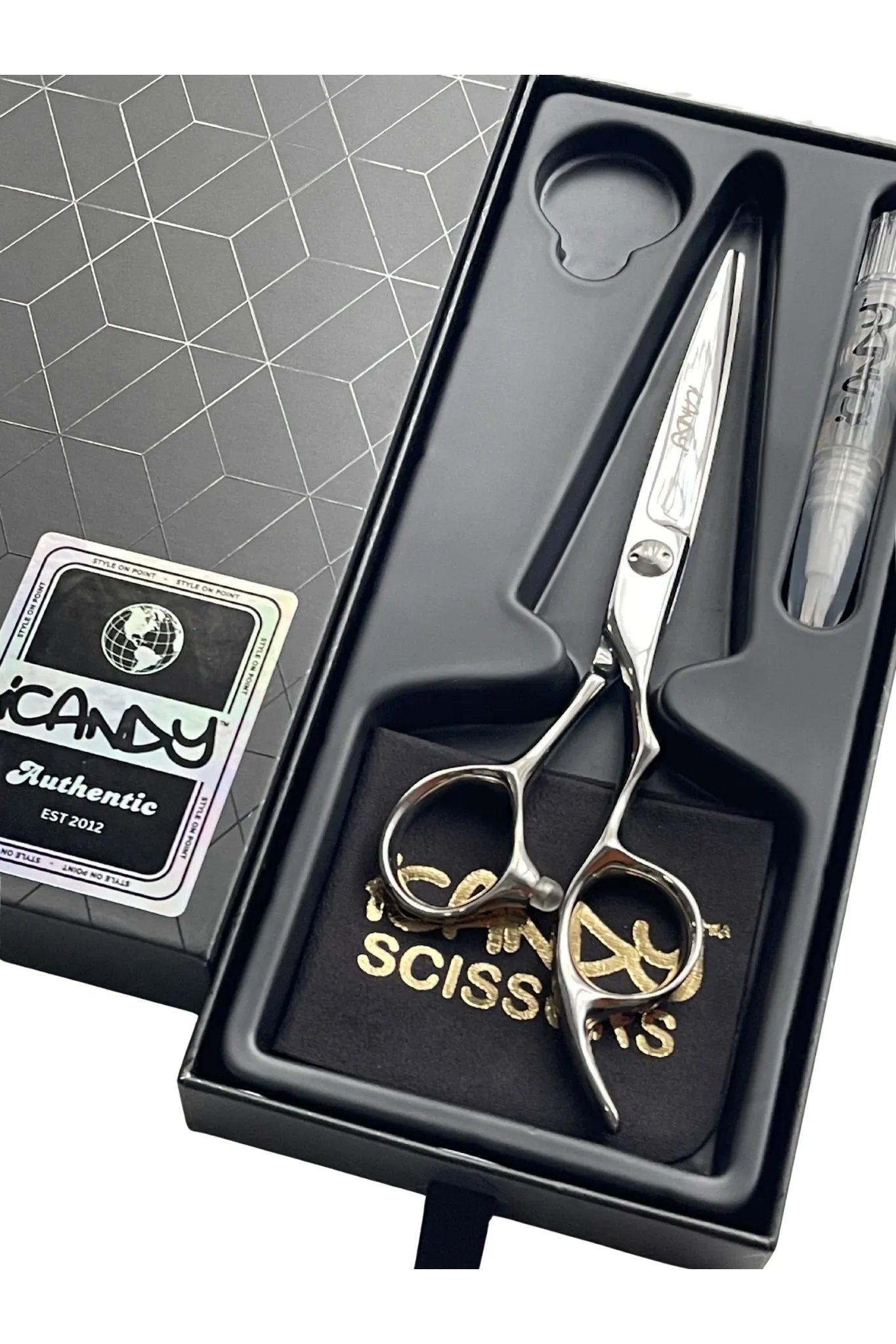 iCandy Precision Pro Silver VG10 Hairdressing Scissors 6.0 Inch – Professional Japanese TAKEFU VG10 Steel Hair Cutting Shears for Hairdressers & Barbers, Ergonomic Offset Handle, Convex Edge Blade, Lifetime Warranty, Australia