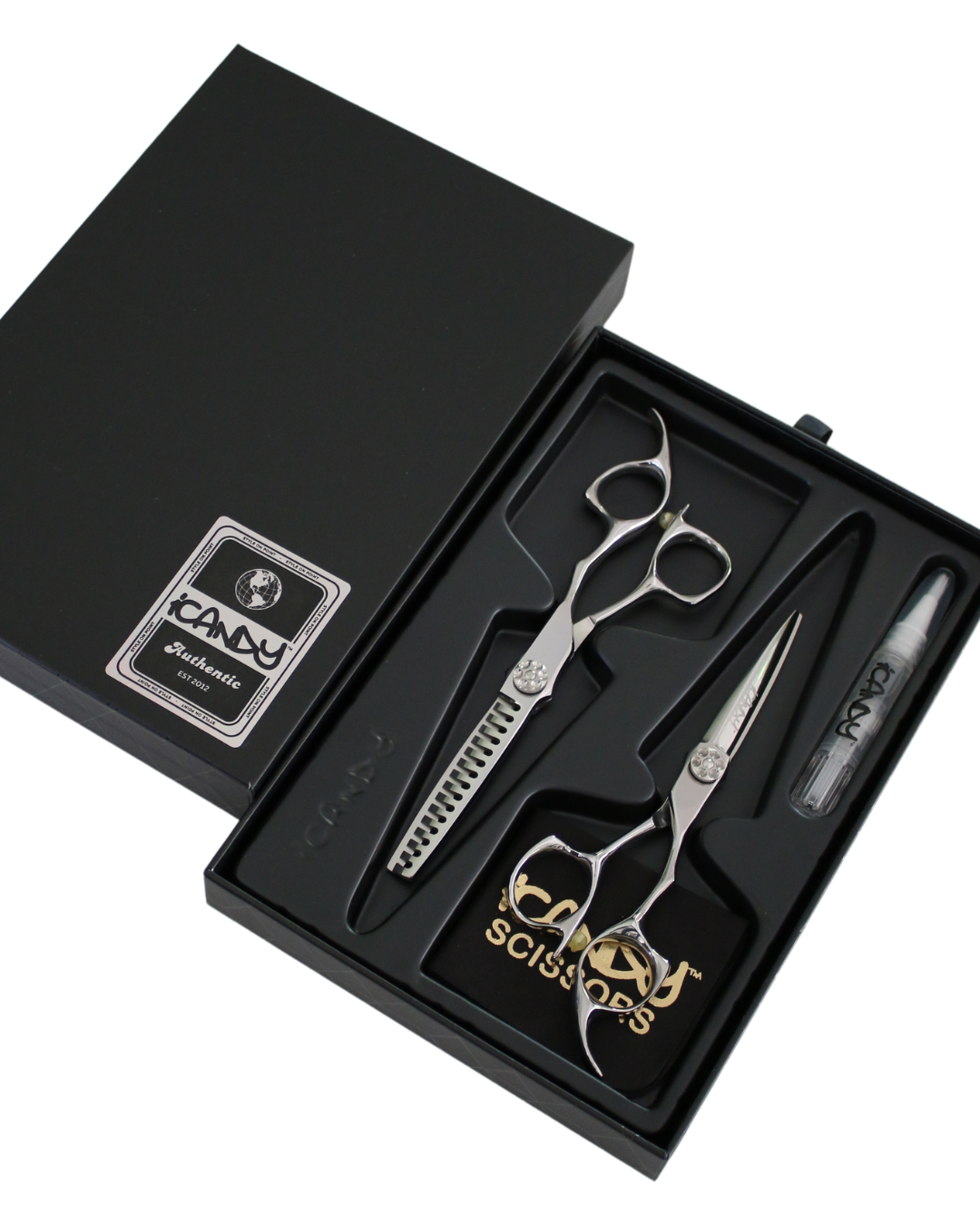 iCandy ALL STAR Silver VG10 Scissor & Texturiser Bundle 5.5/6.0