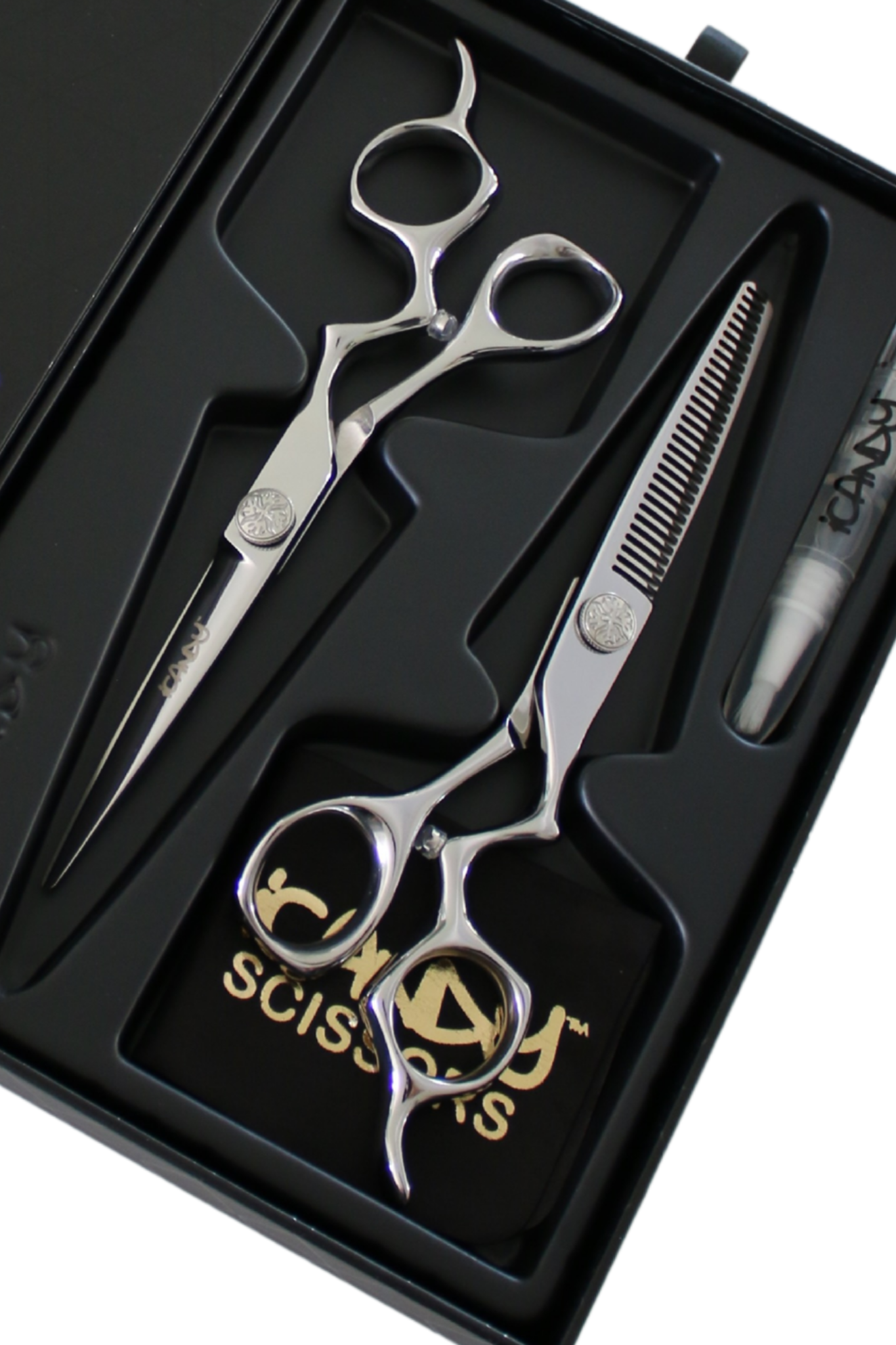 iCandy Athena Scissor & Athena CT Thinning Scissors Bundle 6 inch In Slide Box