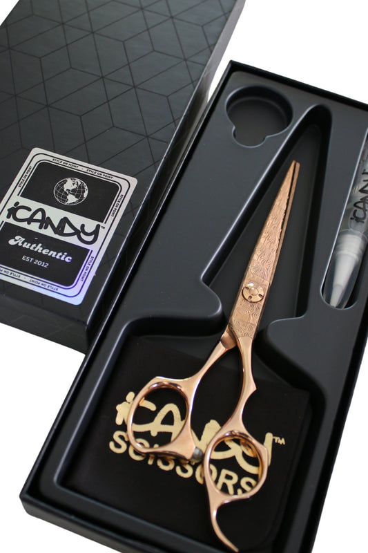 iCandy DAMA1 Damascus Rose Gold Scissors (6.0 inch) Limited Edition Feb 2025