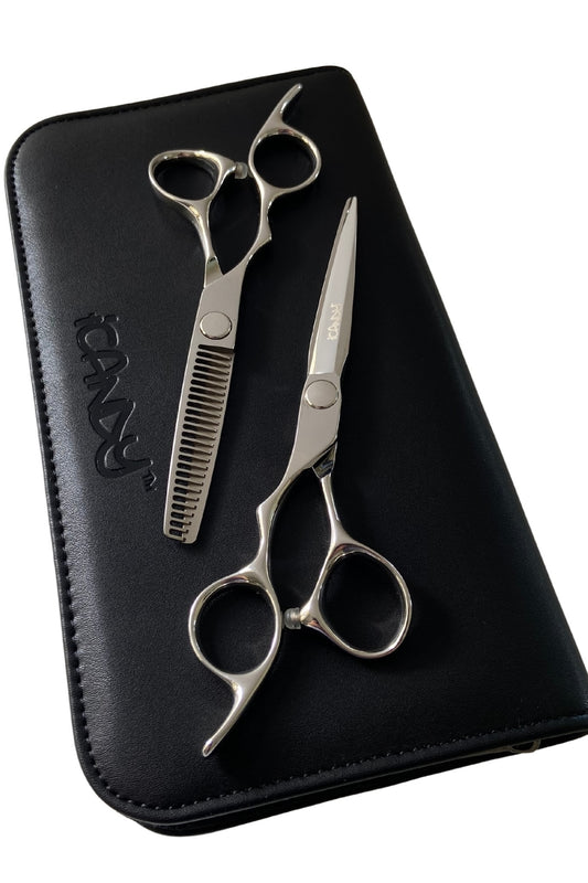iCandy ELECTRO Silver VG10 Scissor & Thinner Bundle LEFT HANDED (6.0/5.5 inch)