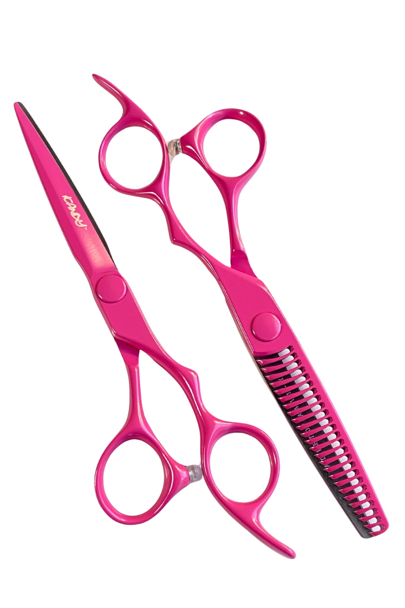 iCandy ELECTRO Sunset Pink VG10 Hairdressing Scissor & Thinner Bundle 6.0 inch