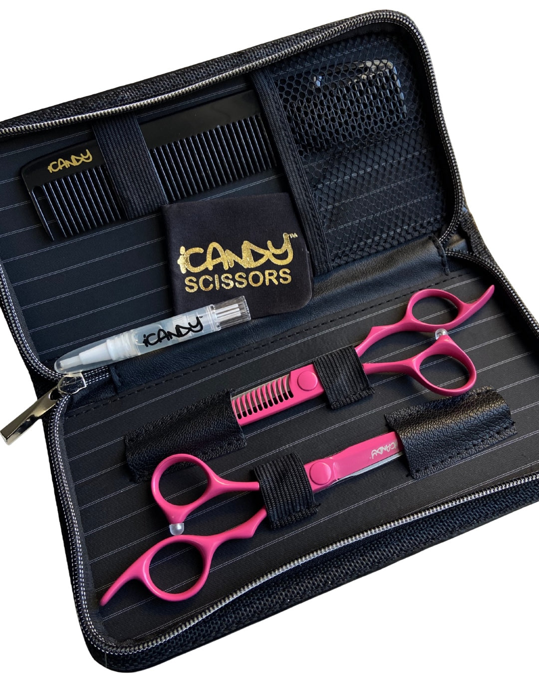 iCandy ELECTRO Sunset Pink VG10 Scissor & Thinner Bundle 6.0 Inch pic3