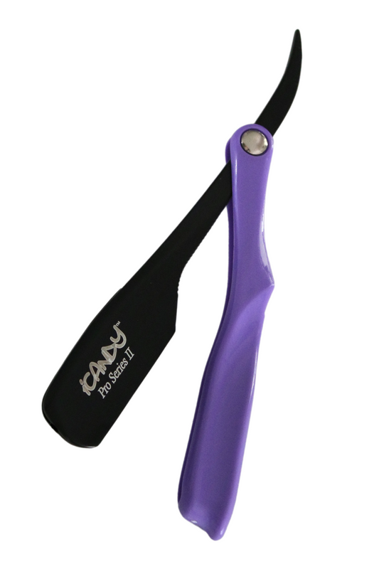 iCandy Pro Series II VIOLET & Midnight Black Barber Shaving Razor