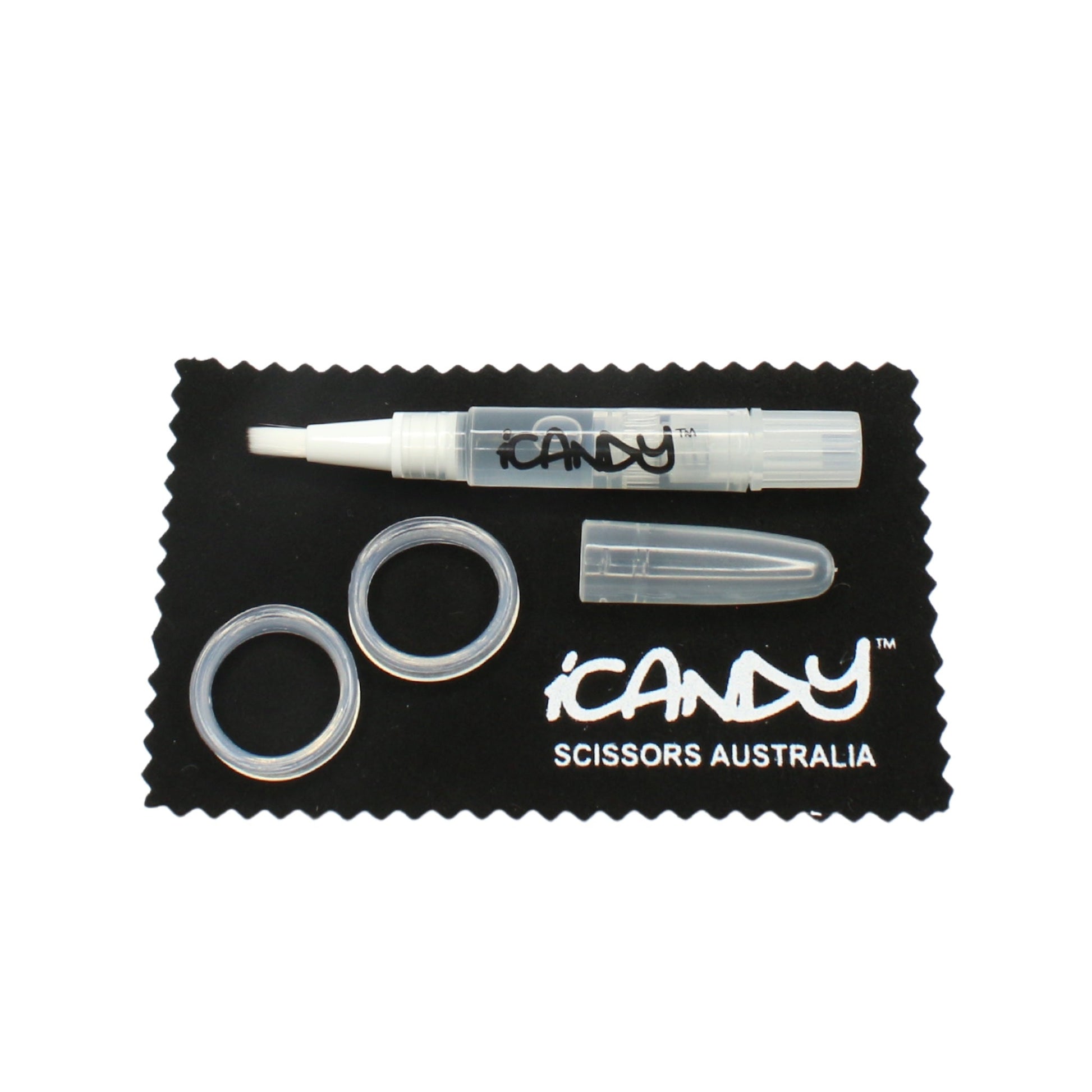 iCandy Scissor Oil Pen-Cleaning Cloth-Finger Inserts
