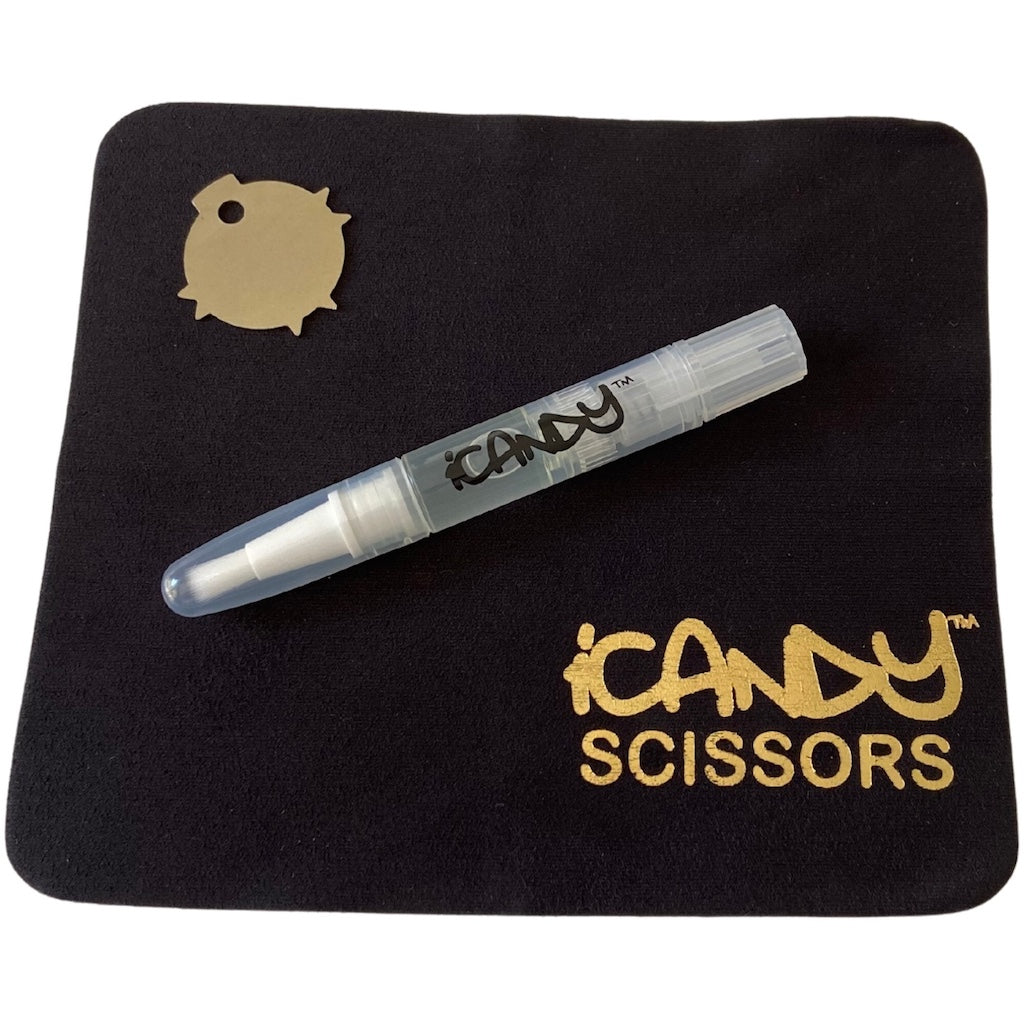 iCandy Scissors Cleaning Cloth & Oil Pen & Tension Key