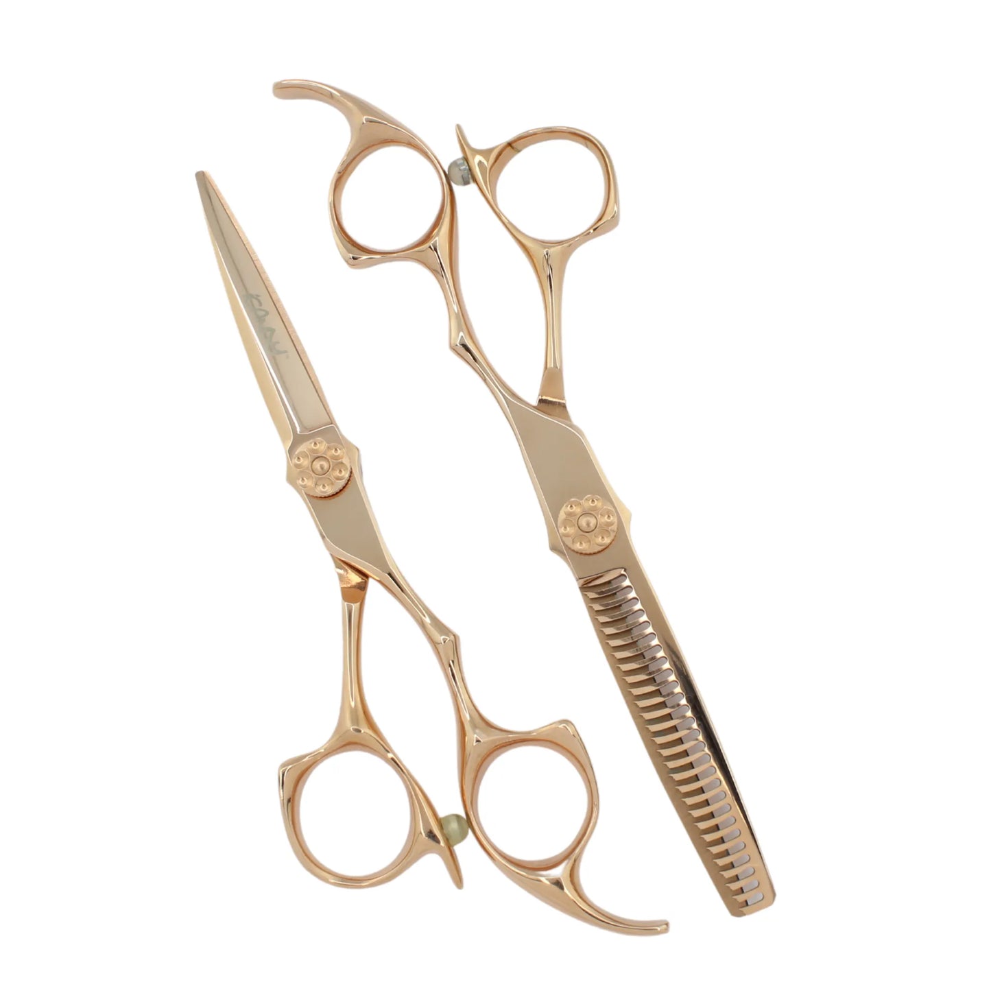 iCandy ALL STAR Rose Gold Scissor & Thinner Bundle 5.5 and 6.0 inch