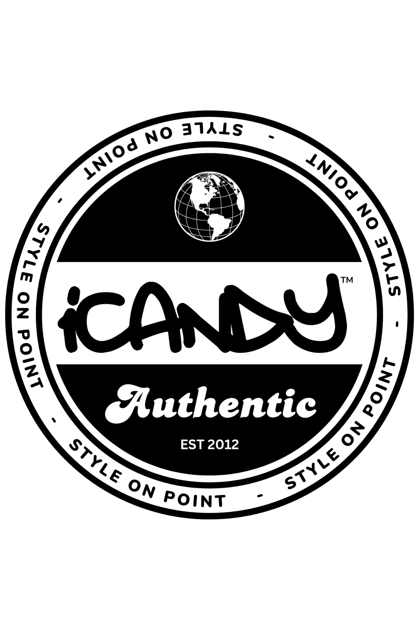 iCandy Authentic Style On Point Round Logo