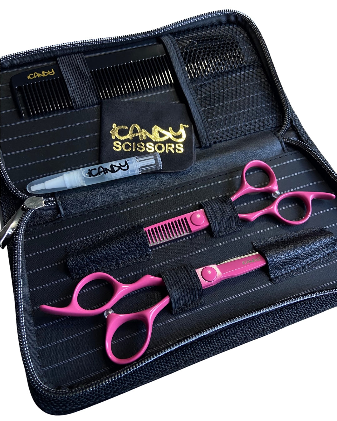 iCandy ELECTRO Sunset Pink VG10 Scissor & Thinner LEFT HANDED Bundle pic3