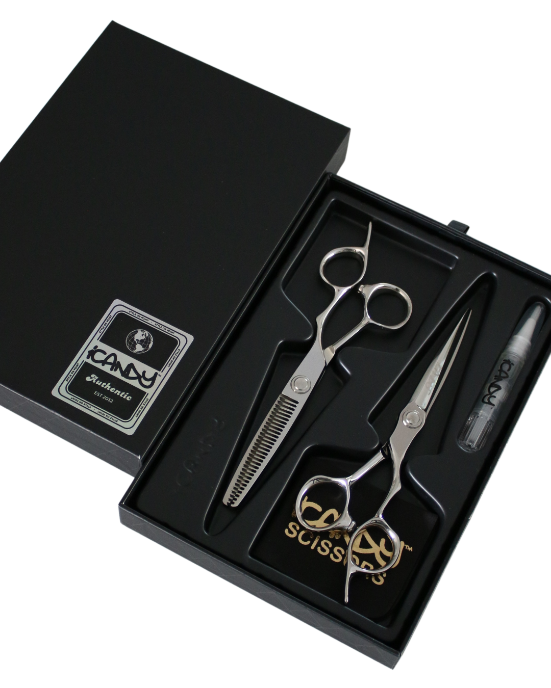iCandy EVOLVE Silver VG10 6.0 Scissor Thinner Bundle In Slide Box