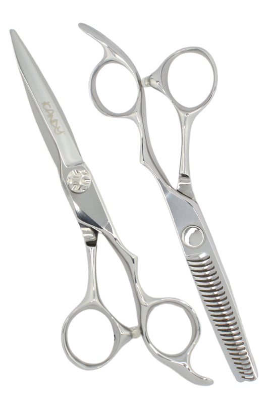 iCandy SWORD Silver VG10 Scissor 6.1 inch & SABRE Thinner Bundle (6.1 inch)