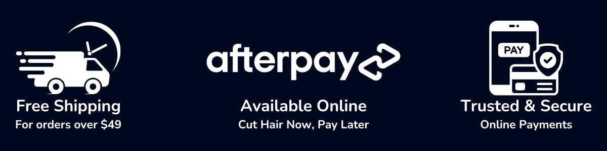 iCandy ScissorsFree Shipping, Afterpay & Secure Payments Banner 2025