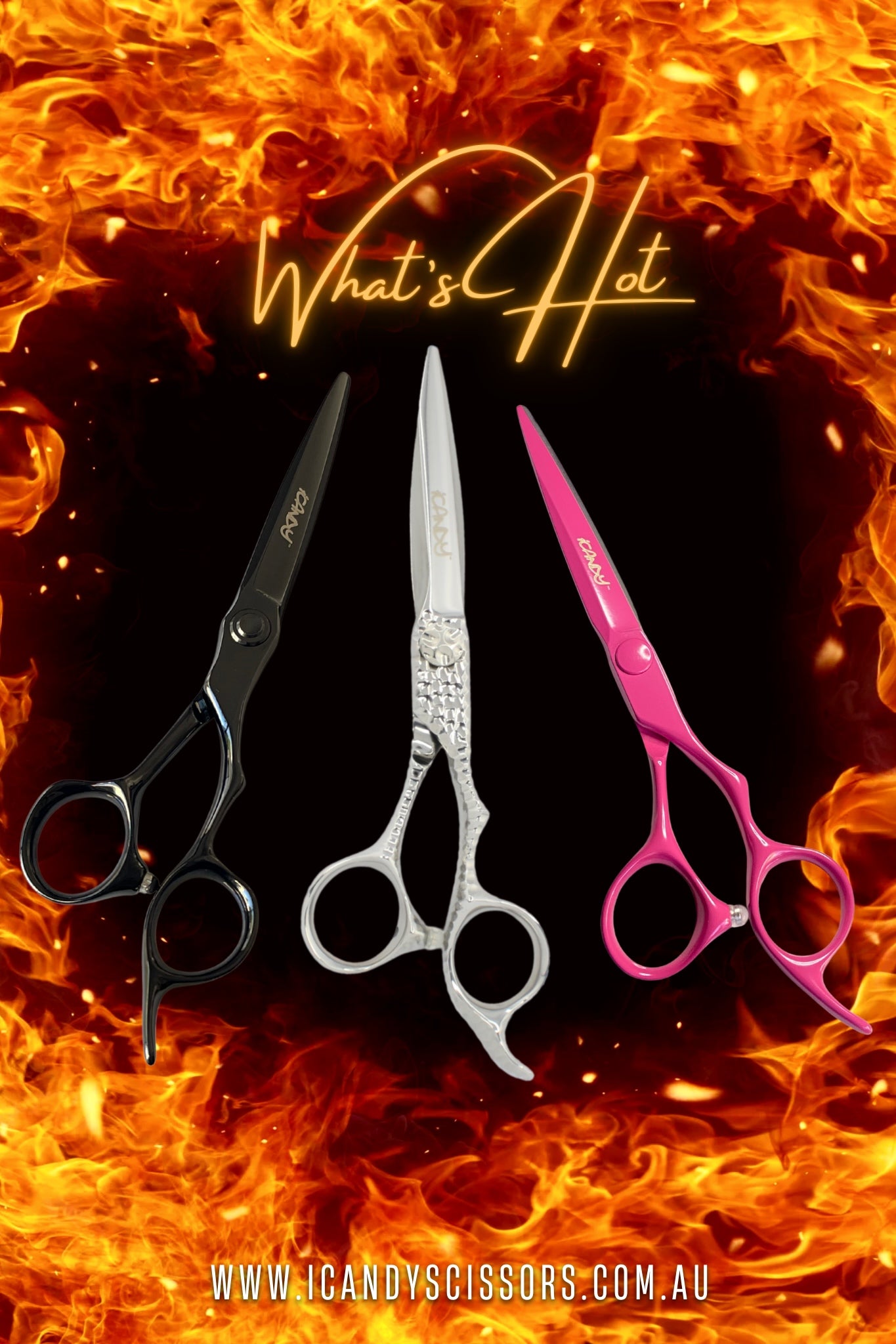 iCandy Scissors What’s Hot Collection – best-selling professional hairdressing scissors, barber scissors, and VG10 Japanese steel bundles