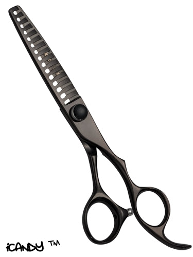 iCandy Elite-Tex Midnight Black Texturising Scissors  (6.0 inch) - iCandy Scissors