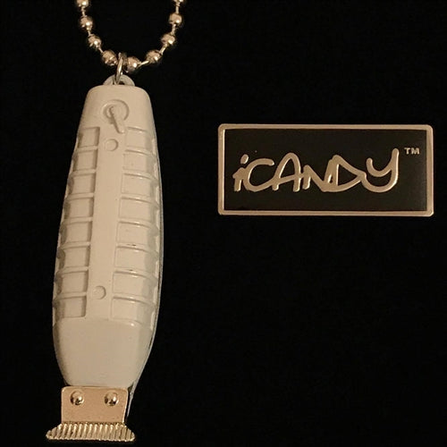 iCandy White Barber T-Clipper Chain/Necklace - iCandy Scissors