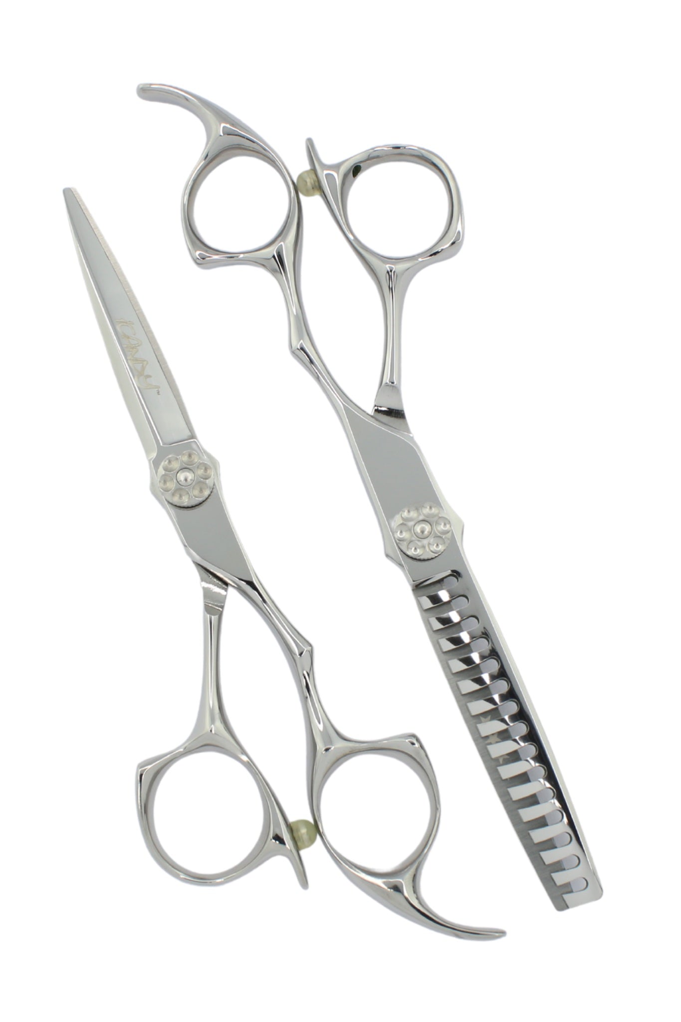 iCandy ALL STAR Silver VG10 Hairdressing Barber Scissor-Texturiser Bundle 5.5/6.0 inch
