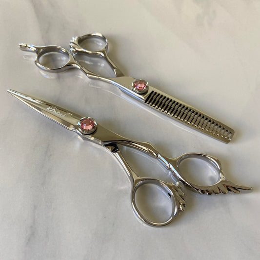 iCandy ANGEL Ice Emerald VG10 Scissor & Thinner Bundle 5.5 inch – professional hairdressing scissors Australia