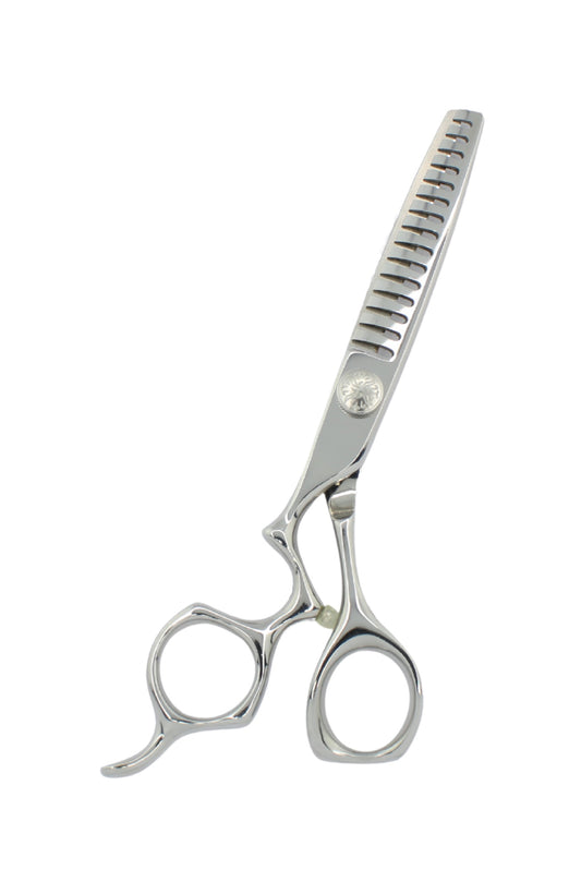 Premium iCandy ATHENA 6.0 inch left-handed texturising scissor for barbers and hairdressers