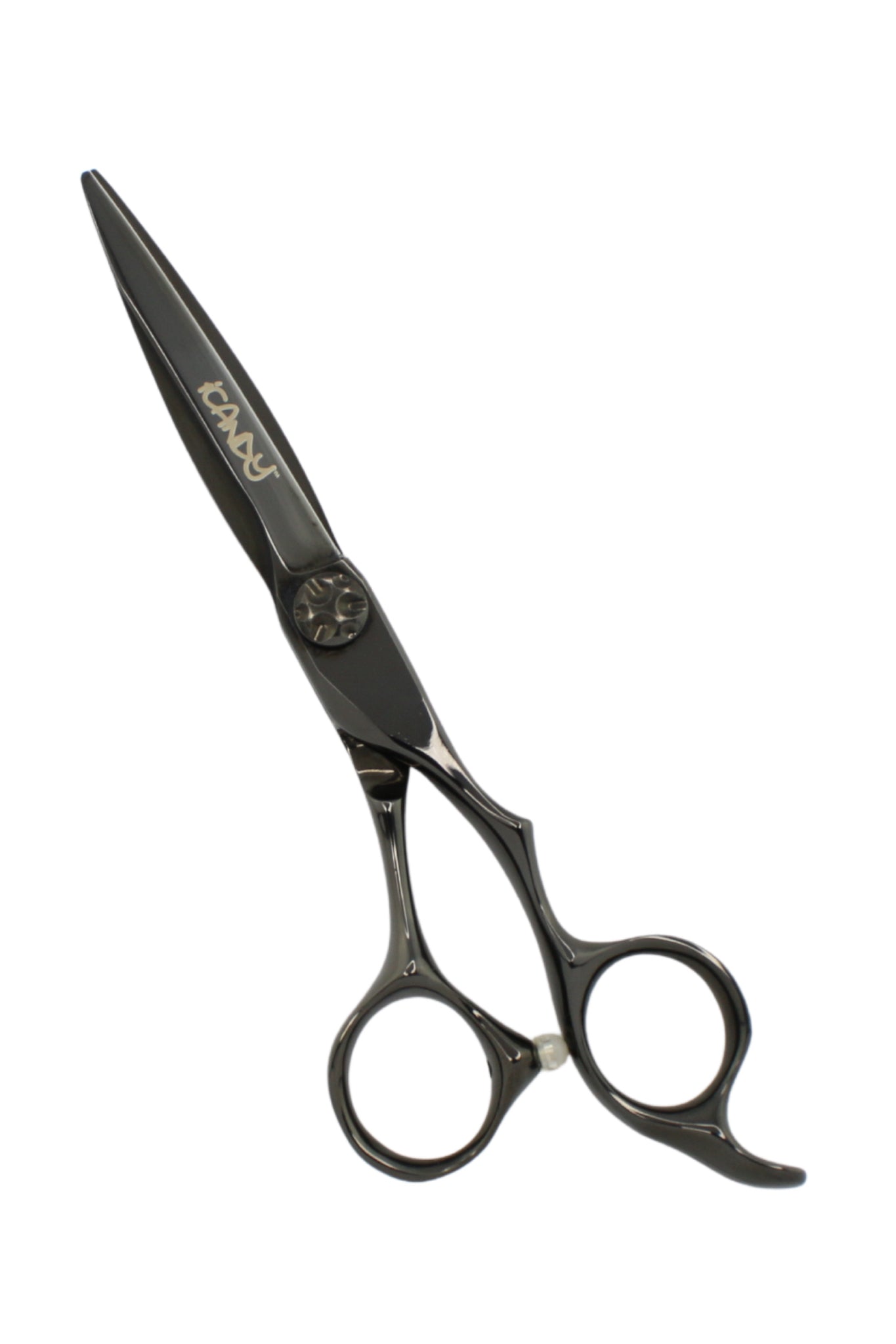 Luxury iCandy SWORD VG10 6.1 inch barber scissors – sharp Japanese steel hairdressing shears in midnight black finish