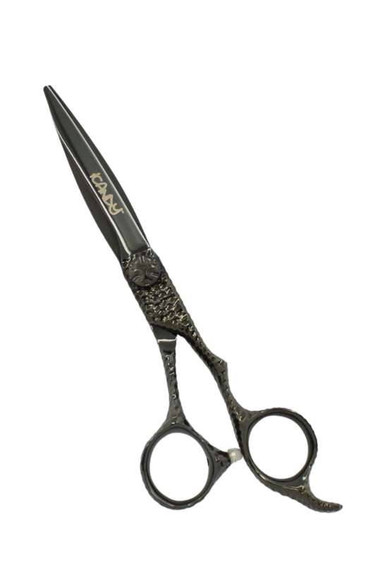 iCandy SWORD PRO Midnight Black VG10 6.1 inch hairdressing scissors – premium Japanese steel barber shears for professionals