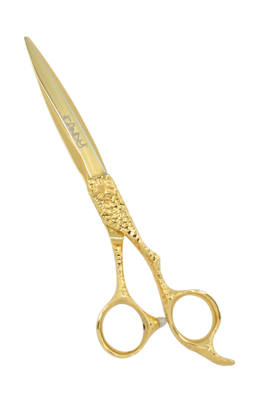 iCandy SWORD PRO Yellow Gold VG10 6.6 inch hairdressing scissors – premium Japanese steel barber shears for professionals