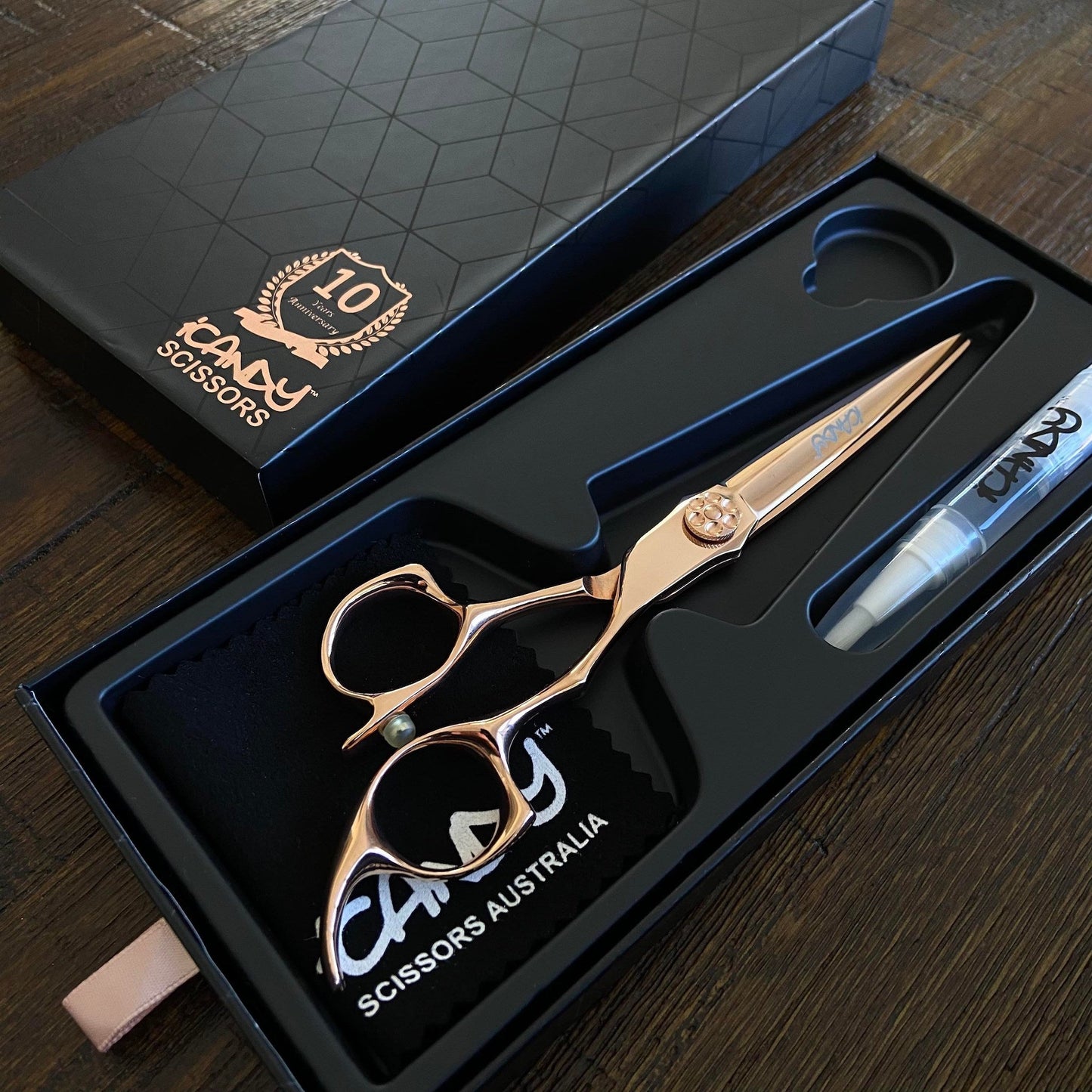 iCandy ALL STAR Rose Gold Scissor 6.5" Open Box 
