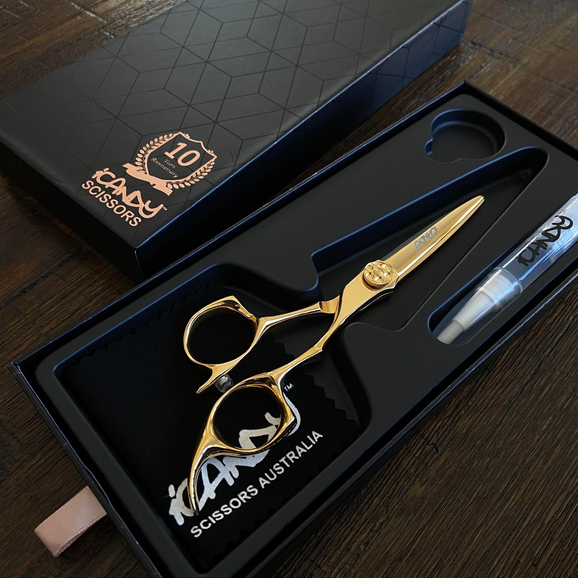 iCandy ALL STAR Yellow Gold Scissor 5.5" Open Box
