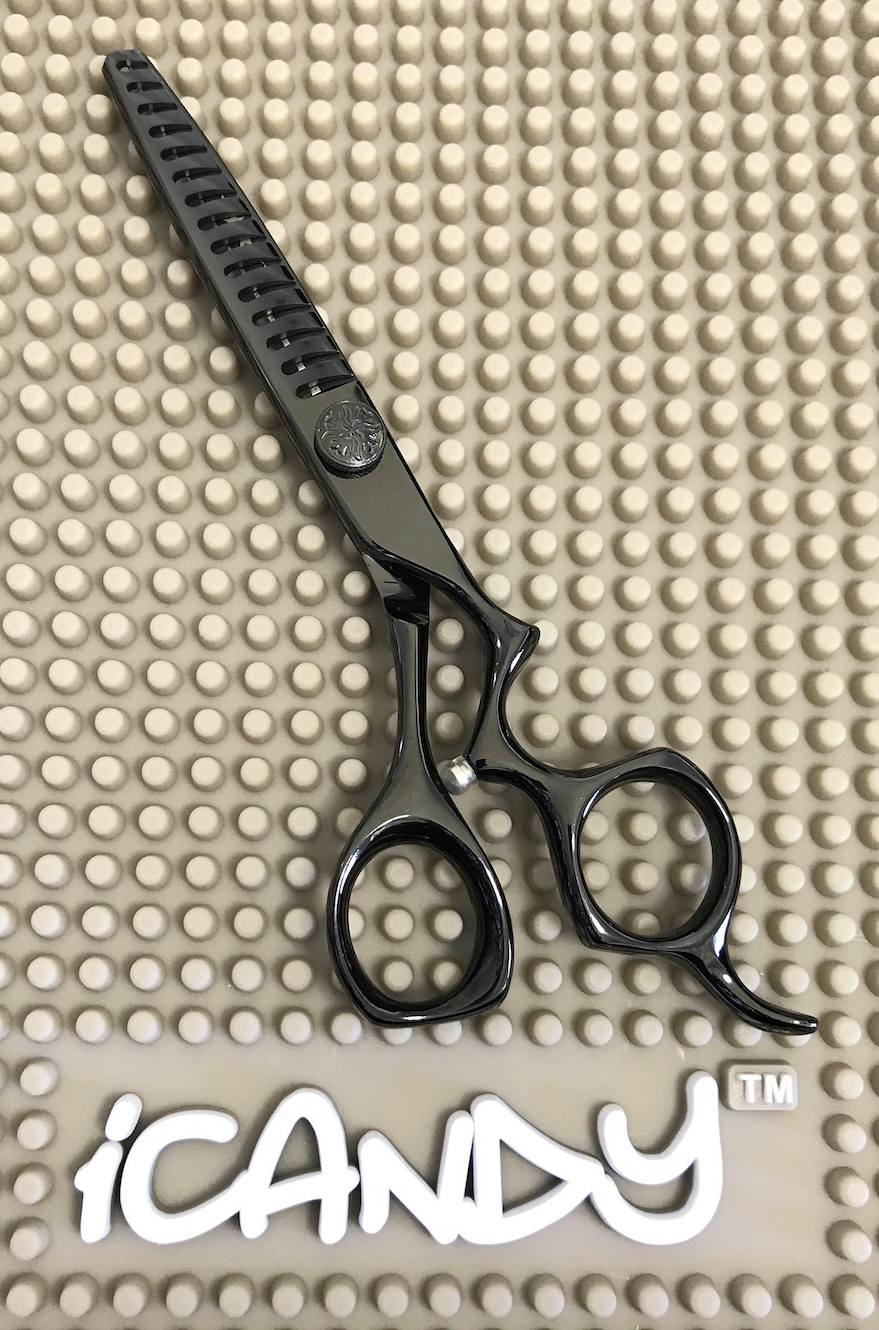 iCandy Athena-TEX Midnight Black Texturising Scissors Limited Edition (6 inch) pic1