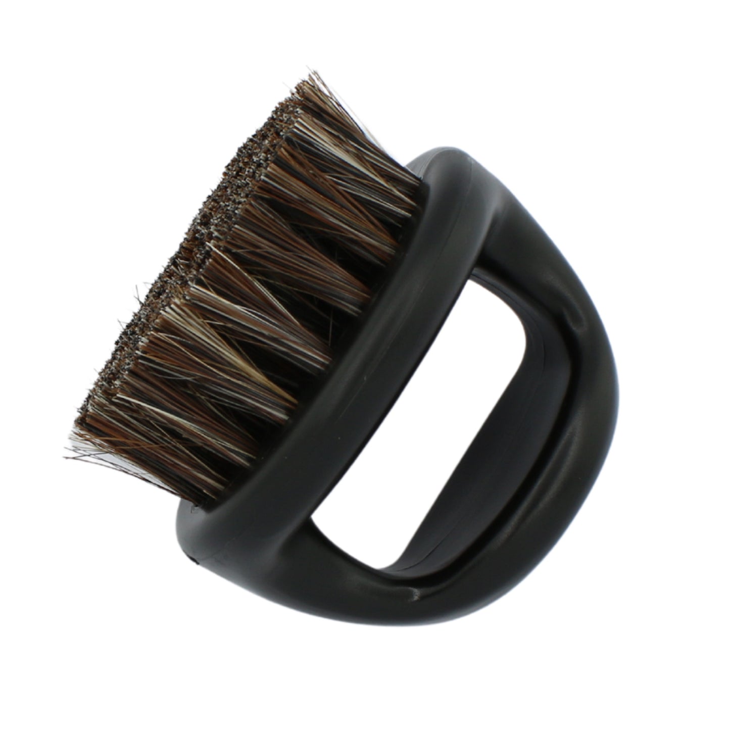 iCandy Black Coloured Dark Boar Bristle Knuckle Brush White Background Pic1
